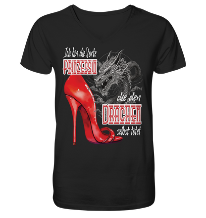 Prinzessin - die den Drachen tötet High Heel - Herrn V-Neck Shirt