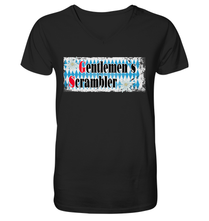 Gentlemen`s Scrambler - GS Adventure Bike - Herrn V-Neck Shirt