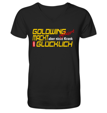 Goldwing macht Glücklich - Herrn V-Neck Shirt