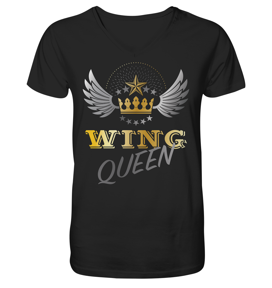 Goldwing - Wing Queen  - Herrn V-Neck Shirt