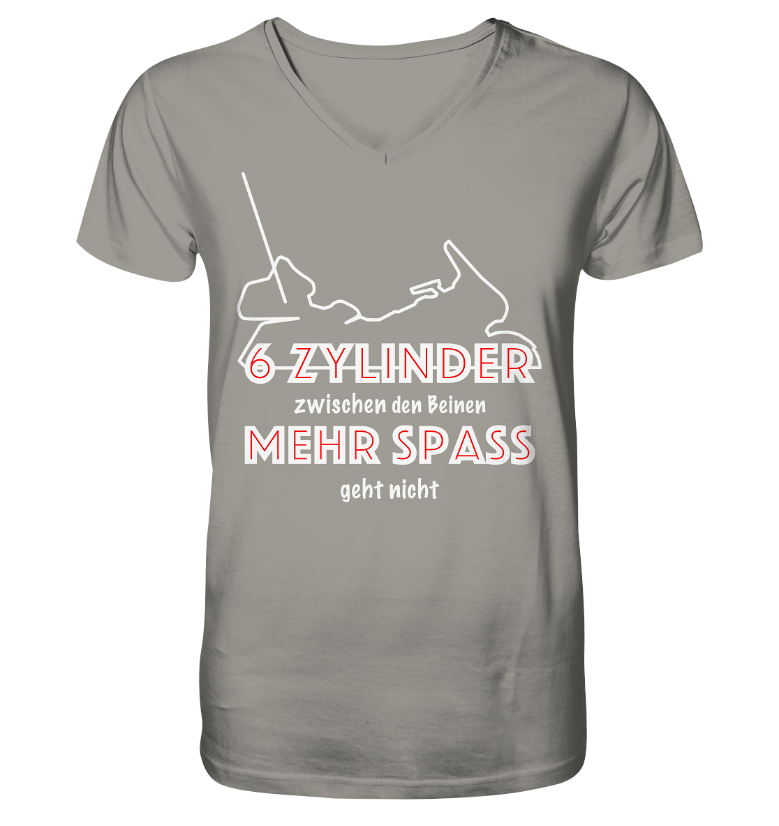 Goldwinger Spruch - 6 Zylinder - Herrn V-Neck Shirt