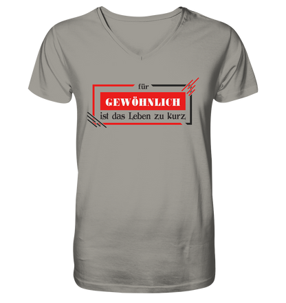 für gewöhnlich ist das Leben zu kurz  - Herrn V-Neck Shirt
