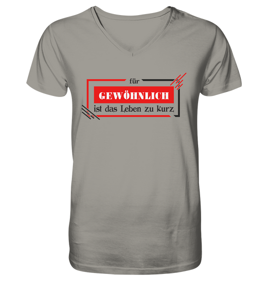 für gewöhnlich ist das Leben zu kurz  - Herrn V-Neck Shirt