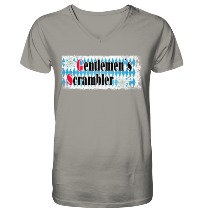 Gentlemen`s Scrambler - GS Adventure Bike - Herrn V-Neck Shirt