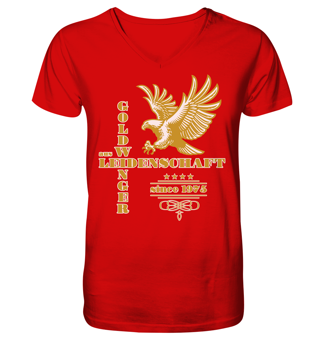 Goldwinger aus Leidenschaft seit 1975 - Herrn V-Neck Shirt