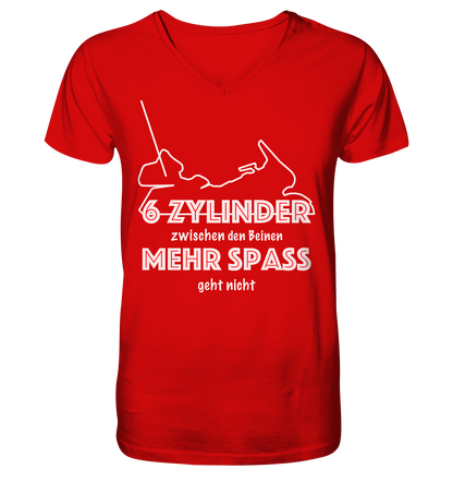 Goldwinger Spruch - 6 Zylinder - Herrn V-Neck Shirt