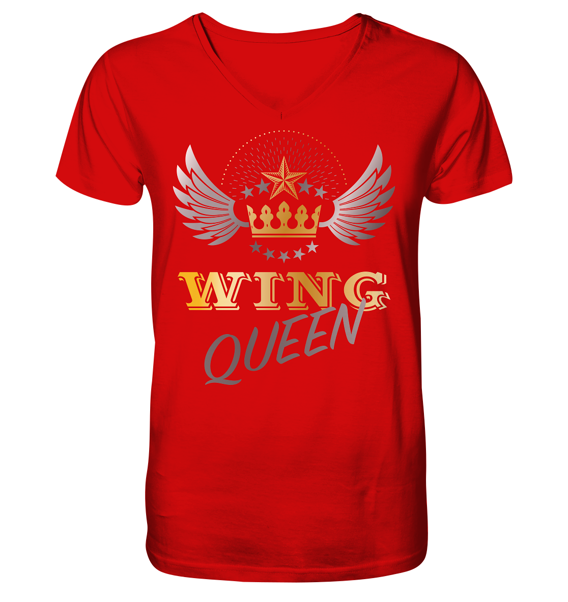Goldwing - Wing Queen  - Herrn V-Neck Shirt