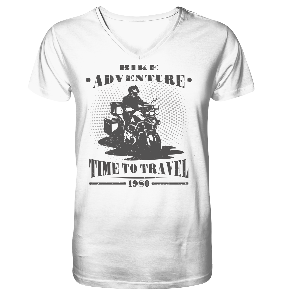 Adventure Bike 1980 - Herrn V-Neck Shirt