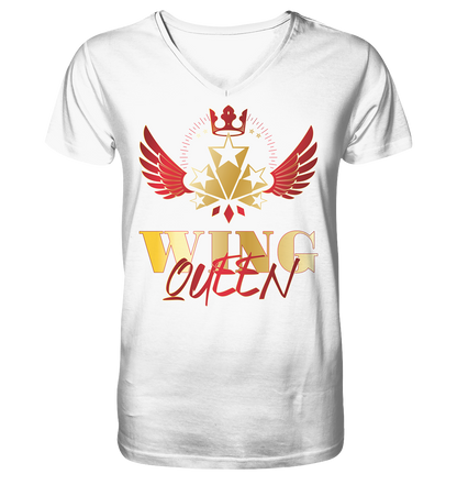 Goldwing - Wing Queen rot/gold - Herrn V-Neck Shirt