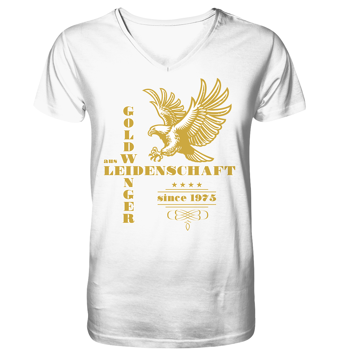 Goldwinger aus Leidenschaft seit 1975 - Herrn V-Neck Shirt