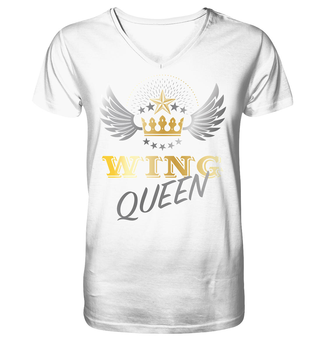 Goldwing - Wing Queen  - Herrn V-Neck Shirt