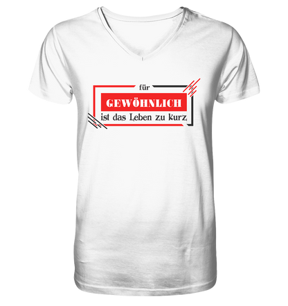 für gewöhnlich ist das Leben zu kurz  - Herrn V-Neck Shirt